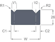 С двумя ручьями  STM 90 Арт.311